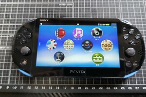 【動作確認済、訳有】PlayStation Vita Wi-Fiモデル アクア・ブルー(PCH-2000ZA23)