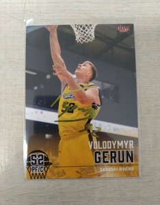 2023-24 Bリーグ BBM FAST BREAK 2nd Half 金箔サインカード ヴォーディミル・ゲルン 仙台89ers 50枚限定