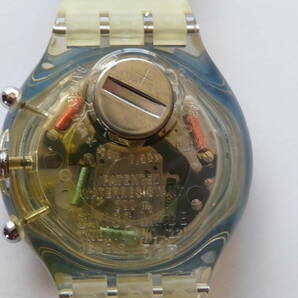 未使用電池交換済 スウォッチ Swatch アクアクロノ 1995年モデル HAPPY LANDING 品番SBK109の画像8