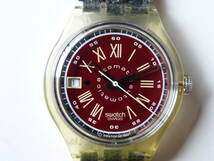 使用品 良品 スウォッチ Swatch 1993年オートマチック Graue Huette 品番SAK400 9時方向にデイト表示有り_画像2