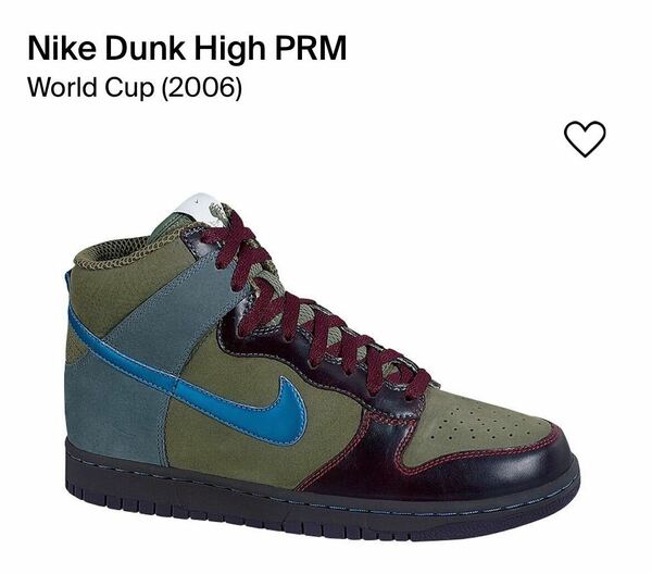 Nike Dunk High PRM World Cup (2006) 箱無　29cm 新品未使用