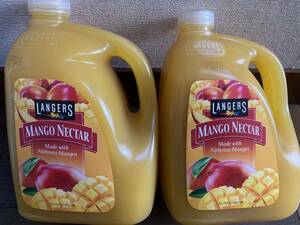 送料無料 2セット ランガーズ マンゴーネクター 3.78 L×2 果汁飲料 フルーツジュース