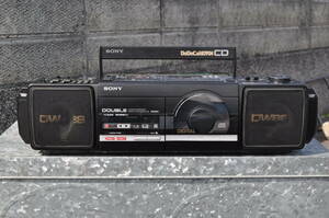 北14　オーディオ愛好家の所蔵品放出　日本製　ソニー　Do De Ca Horn CD　カセット＆CD　プレーヤー　CFD-DW88　600x150x180㍉