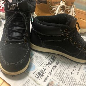 vans ハイカット　スニーカー　ブラック 