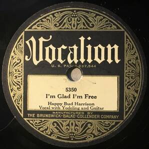 HAPPY BUD HARRISON VOCALION I’m Glad I’m Free の画像1