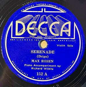 MAX ROSEN DECCA Serenade(Drigo)/ Souvenir(Drdla)