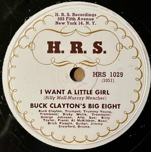 BUCK CLAYTON'S BIG EIGHT HRS I Want A Little Girl