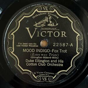 DUKE ELLINGTON AND HIS COTTON CLUB ORCH. VICTOR Mood Indigo/ When A Black Man*s Blue