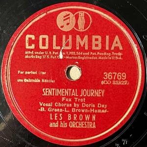 LES BROWN AND HIS ORCH. w DORIS DAY COLUMBIA Sentimental Journey 