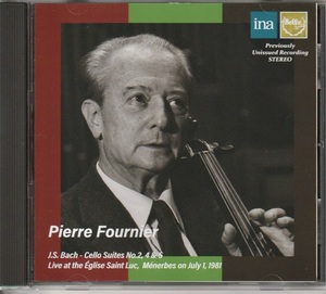 PIERRE FOURNIER - LIVE AT THE EGLISE SAINT LUC ; BACH Cello Suites No.2, 4 & 5 INA/ SPECTRUM