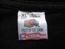 MADE IN USA製 NOTE THE DIFFERENCE 音楽フェス 半袖Tシャツ ブラック サイズXL FRUIT OF THE LOOM アメリカ製 USEDキレイ ロックT バンドT_画像3