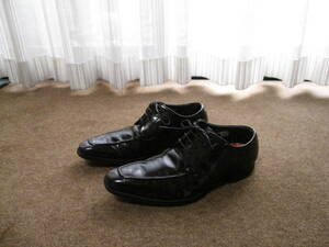 REGAL リーガル 3837 革靴 シューズ 日本製 ブラック 23.5b USED