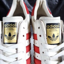 程度良好 26.0 adidas SUPER STAR 80s VINTAGE DX スーパースター ヴィンテージ 金ベロ レッド ホワイト 赤 白_画像4