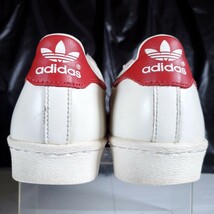 程度良好 26.0 adidas SUPER STAR 80s VINTAGE DX スーパースター ヴィンテージ 金ベロ レッド ホワイト 赤 白_画像5