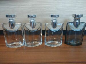 ブルガリプールオム 100ml 　オードトワレ　空瓶4本セット　ソワール