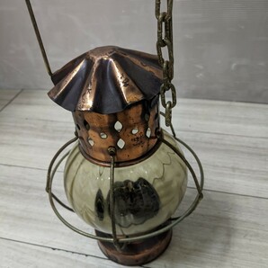 DECORATIVE OIL LAMP オイルランプ 昭和レトロ アンティーク 香港製の画像5