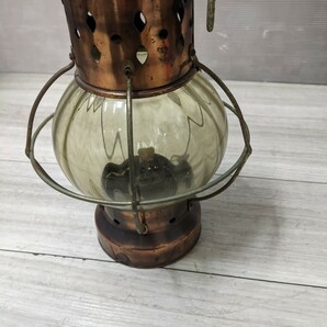 DECORATIVE OIL LAMP オイルランプ 昭和レトロ アンティーク 香港製の画像8