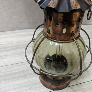 DECORATIVE OIL LAMP オイルランプ 昭和レトロ アンティーク 香港製の画像2