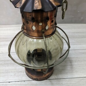 DECORATIVE OIL LAMP オイルランプ 昭和レトロ アンティーク 香港製の画像3