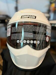 開封試着のみ新品　SIMPSON Speed Bandit シンプソン　スピードバンディット　白　XL