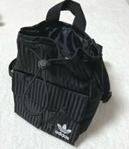 adidas アディダス　mini BP ミニバックパック　ショルダー　黒_画像2