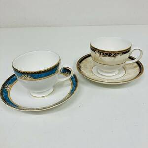 WEDGWOOD　ウェッジウッド　CURZON　カーゾン　CORNUCOPIA　コーヌコピア　カップ＆ソーサー　コーヒーカップ　2客セット　【0308-E】