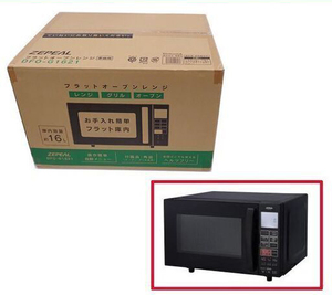  new goods zepi-ruDFO-G1621 Flat microwave oven 16L black microwave oven Sapporo city flat . shop 
