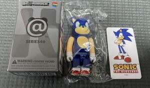 ベアブリック　ソニック・ザ・ヘッジホッグ　BE@RBRICK SERIES 46 Sonic the Hedgehog SEGA セガ　ハリネズミ　箱　カード付