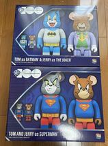 ベアブリック　TOM and JERRY SUPERMAN BATMAN THE JOKER BE@RBRICK ※400%のみ　ワーナー・ブラザース100周年　トムとジェリー　4体_画像1