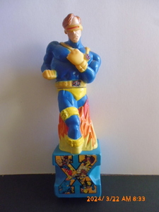 X-Men Vintage X-Men Cyclops Cyclops Soaky Рисунок 1994 Авиакомпании пузырьковые бутылки автобуса