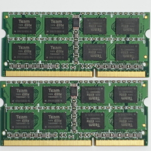 [動作品] ノートPC用メモリ Team TSD34096M1333C9-E PC3-10600 (DDR3-1333) S.O.DIMM 4GB×2枚 計8GBの画像2