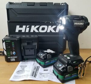 H651 HIKOKI 新モデル コードレスインパクトドライバ WH36DD 2XHBSZ マルチボルト 36v Bluetooth ストロングブラック (B) 新品未使用品