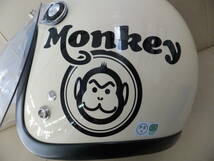 Honda Monkey モンキー ヘルメット■アイボリー×レッド Ｌサイズ_画像9