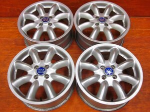 【Y2】MiniLight MINILITE MC-40 40th Anniversary Silverー 16 Inch 7.0J +48 PCD100 4H φ56mm Used item 4本set Wheels only