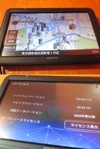 【T】ケンウッド 7インチ ポータブルナビ EZ-750 2020年地図データ ワンセグTVチューナー/SD対応 通電確認済み 傷/汚れあり 中古品_画像3