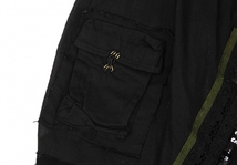 スナオクワハラsunao kuwahara コットンレーススパンコール装飾シフォンスカート 黒M_画像4