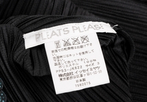 プリーツプリーズPLEATS PLEASE ラメレースカッティングスキッパーカットソー 黒青3_画像10