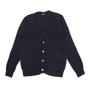 ka band Zucca CABANE de ZUCCA cotton side pocket cardigan navy blue M