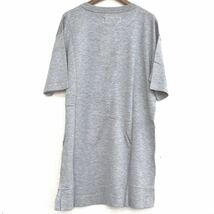 GDC ジーディーシー MITSUKE KNIT 見附ニット 半袖ロングTシャツ 薄手 胸ポケット テンセル100% 男女兼用 メンズSサイズ 灰 送料無料 A301_画像3