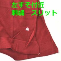 GDC ジーディーシー MITSUKE KNIT 見附ニット 半袖ロングTシャツ 薄手 胸ポケット テンセル100% 男女兼用 メンズSサイズ 赤 送料無料 A302_画像5