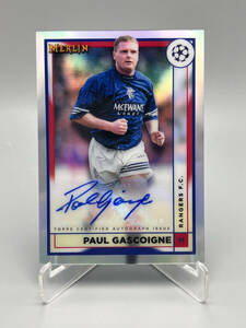 2023 Topps Merlin Chrome ポール・ガスコイン Paul Gascoigne 直筆サインカード Rangers Auto