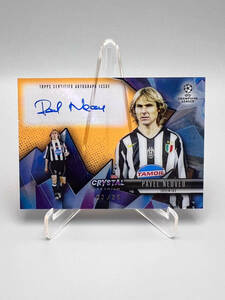 【25枚限定】2022-23 Topps Crystal Chrome UEFA パヴェル・ネドヴェド Pavel Nedved 直筆サインカード Auto