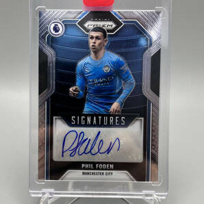 2021-22 Panini Prizm EPL フォーデン Phil Foden 直筆サインカード Auto Manchester Cityの画像1