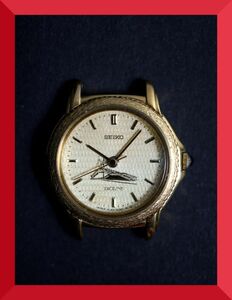  Seiko SEIKO Exceline EXCELINE кварц 3 стрелки 4J41-0080 женский женские наручные часы x159 работа товар 