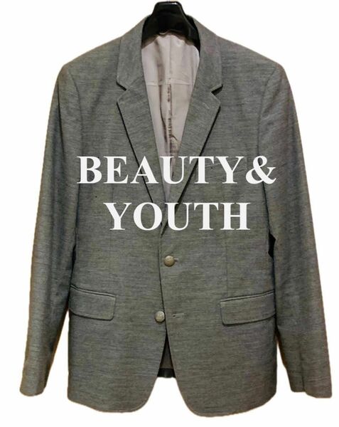 BEAUTY&YOUTH ビューティーアンドユースUNITEDARROWS アローズ テーラードジャケット ブレザー グレー　M