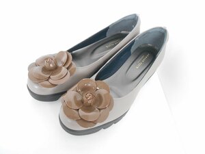 *hills avenue Hill z avenue turtle rear pumps 24cm wave sole lady's shoes beige light brown group 