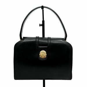 1円 良品 CELINE セリーヌ マカダム ブラゾン ボックス カーフ ミニ ハンド バッグ dD0341H