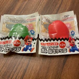 マリオ ルイージ スーパーマリオブラザーズ ボトルキャップ セブンイレブン限定　非売品　新品　マリオ＆ルイージ　ペットボトルキャップ