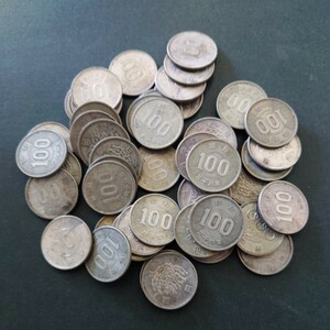 ◆稲100円◆銀貨◆50枚◆まとめて◆