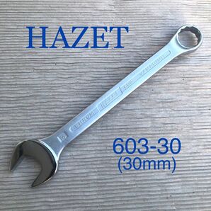 ほぼ未使用 HAZET 603--30(30mm) 大型 コンビネーションレンチ ハゼット ドイツ製 スタビレー